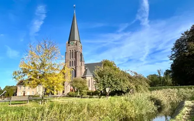 Kerk in landschap