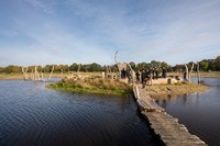 Bezoek aan eiland in Ommermars